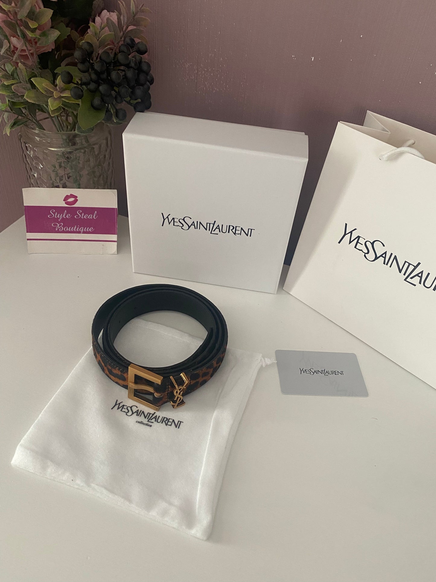 Monogram Thin Belt