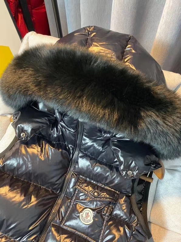 Black Fur Gilet