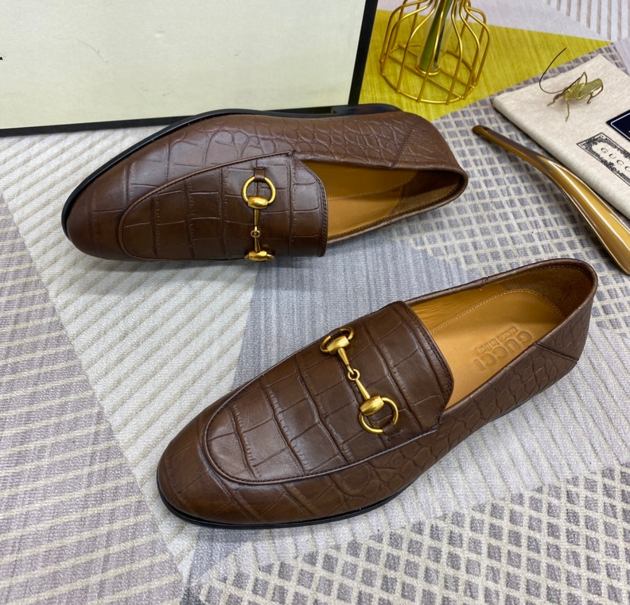 Embossed Loafers
