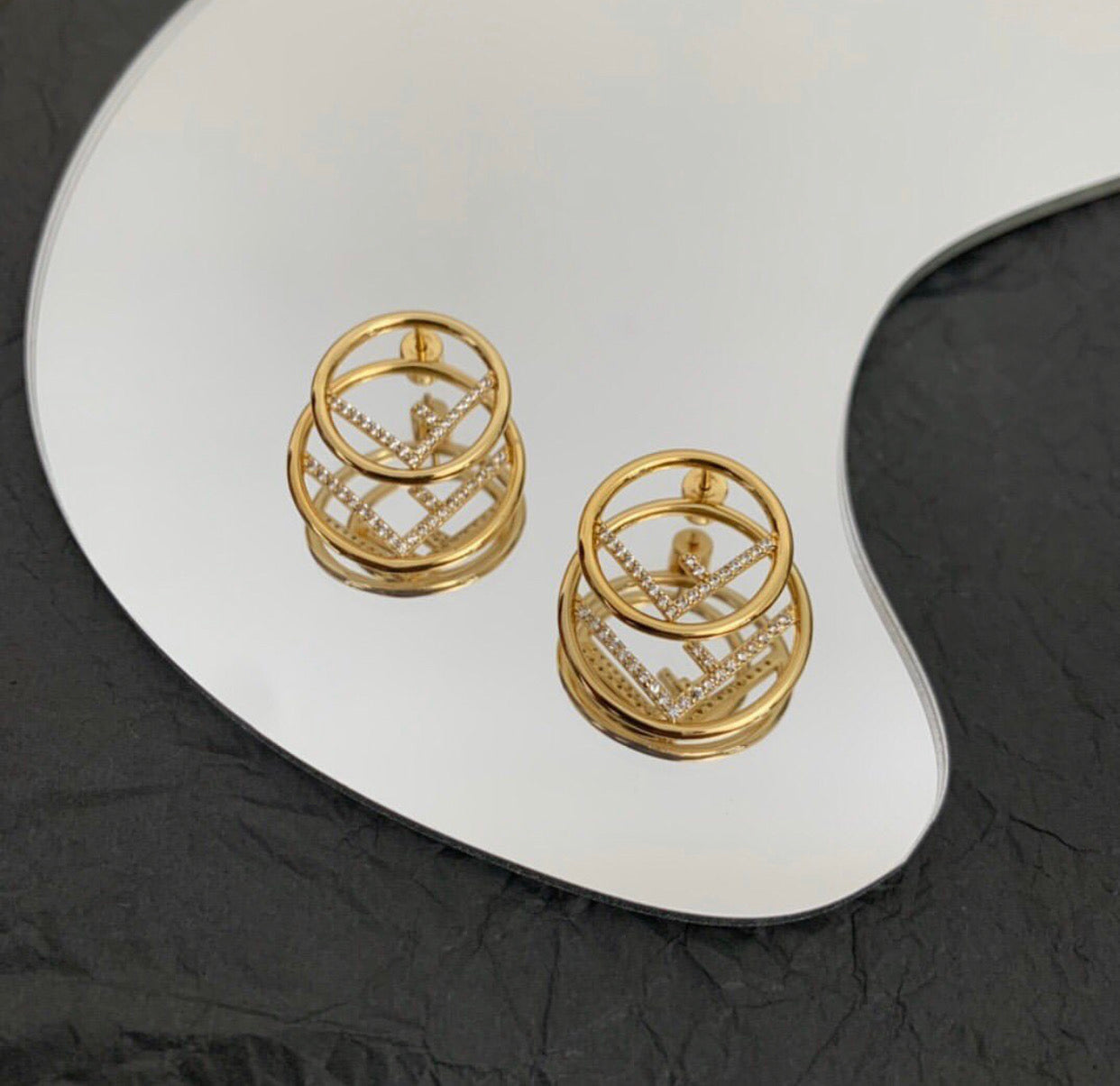F Logo Earrings