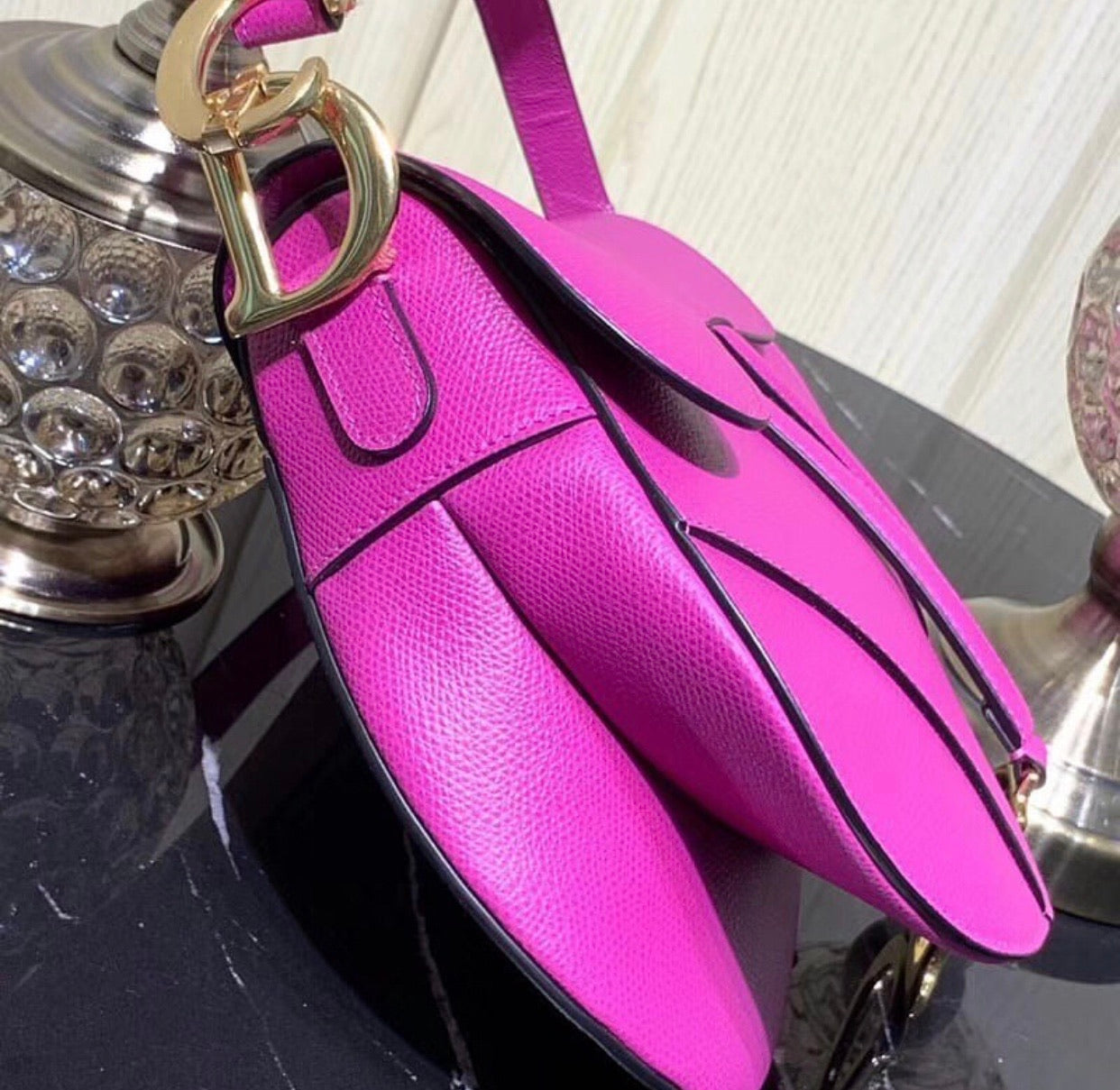 Saddle Bag Grained Leather