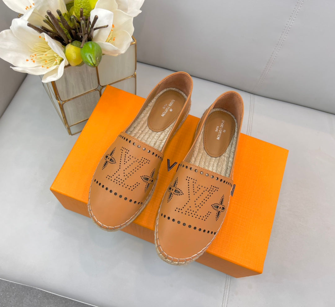 Leather Espadrilles