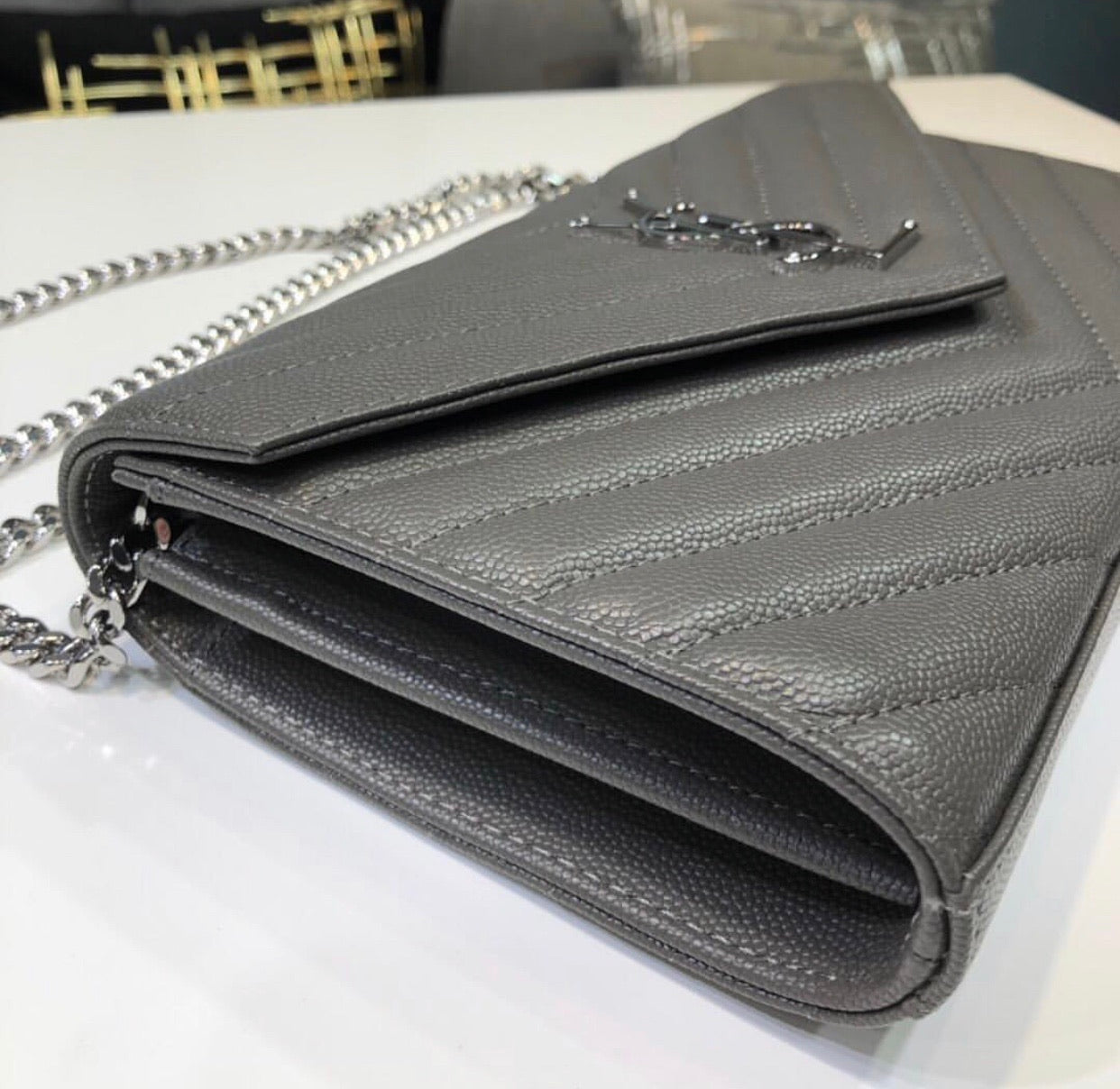 Monogram Chain Clutch