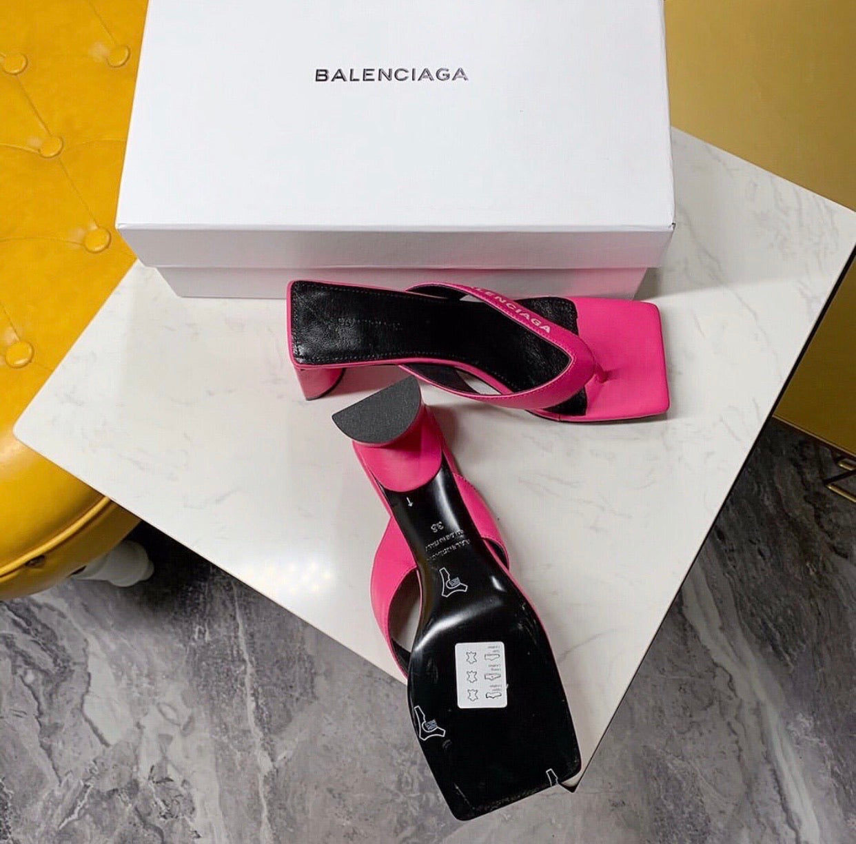 Double Square Sandals