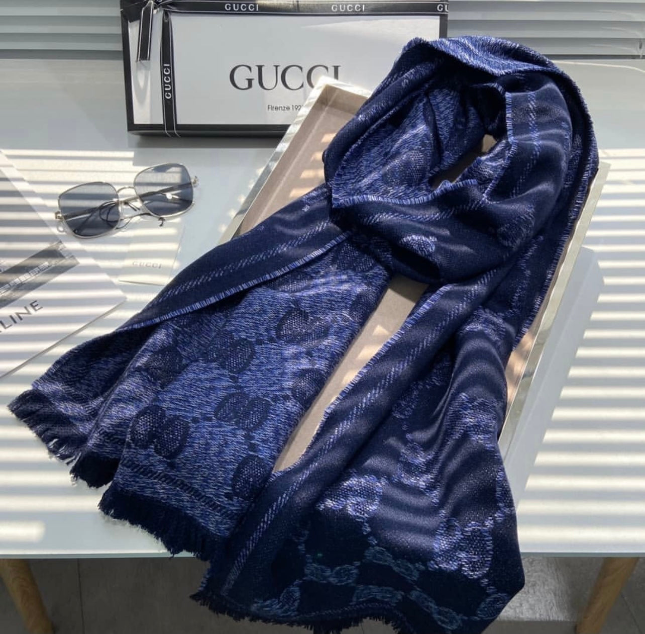 GG Cashmere Blend Scarf