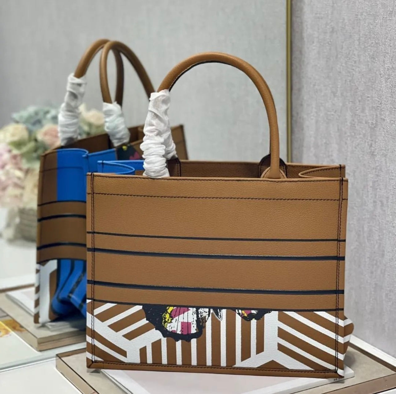 Leather Book Tote