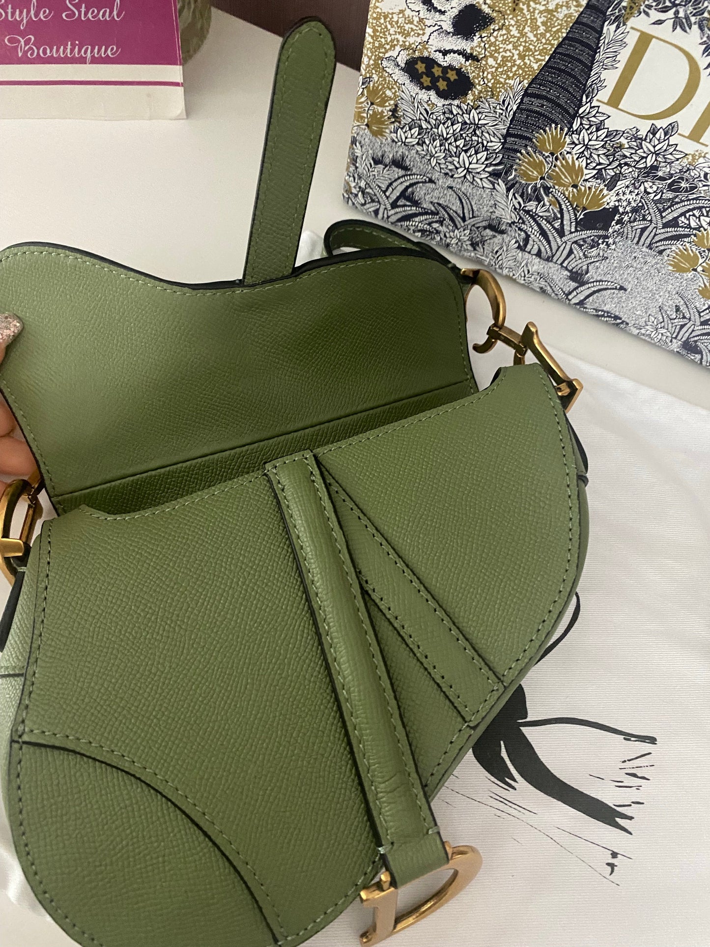 Saddle Bag Grained Leather