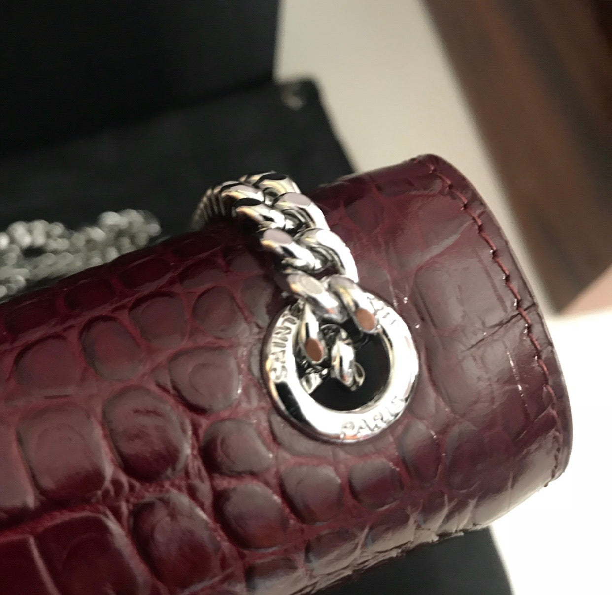 Kate Medium Embossed Tassel Bag