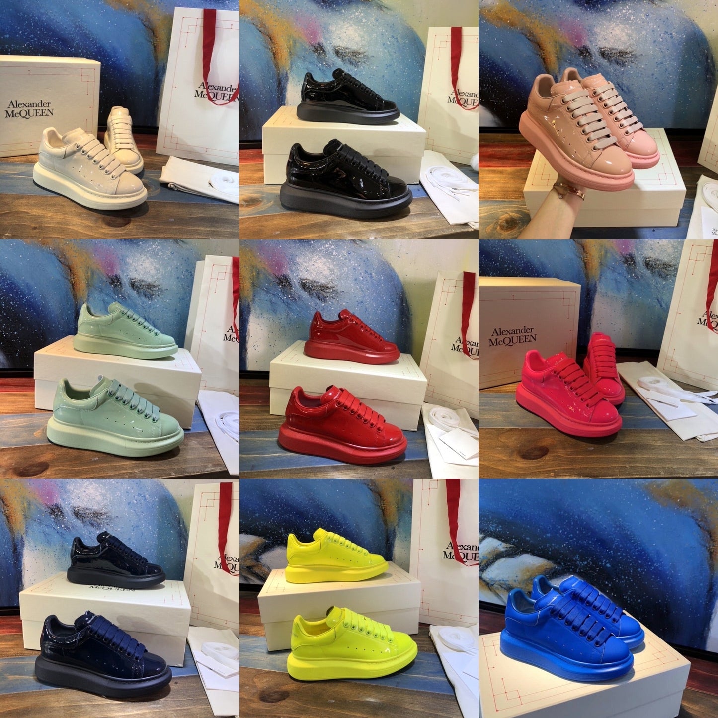 Oversized Sneaker Patent Ladies