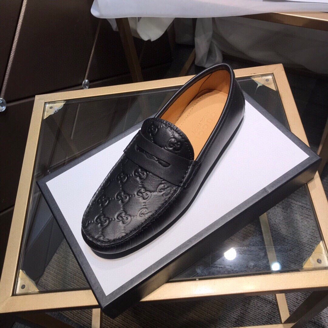 Embossed Loafers