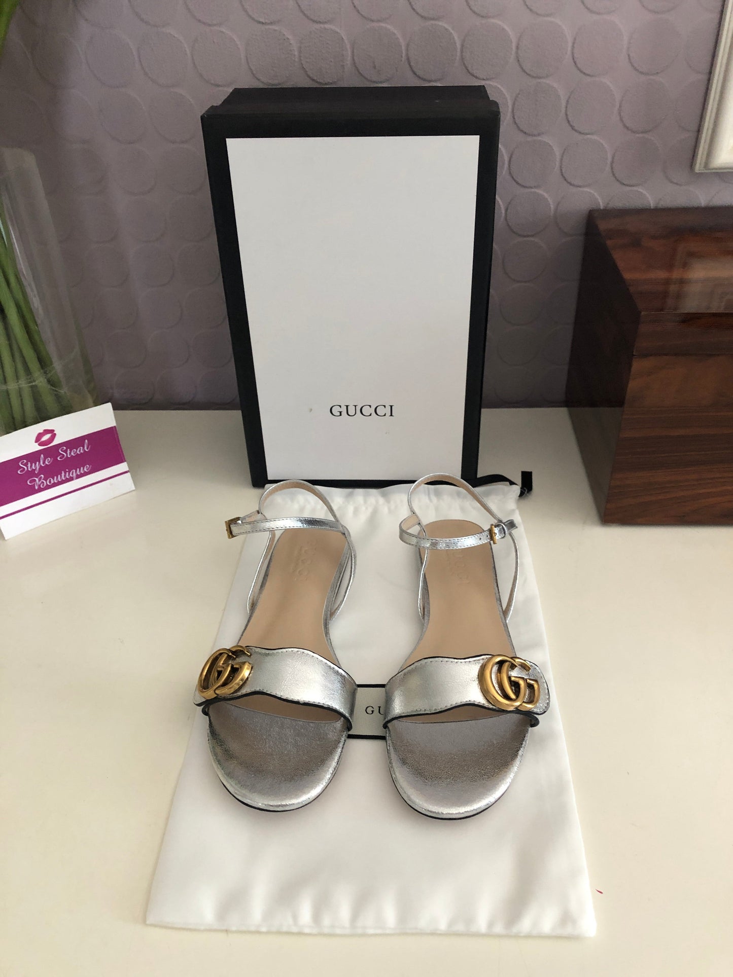 Leather Flat Sandals