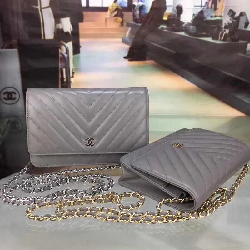 Chevron Lambskin Woc