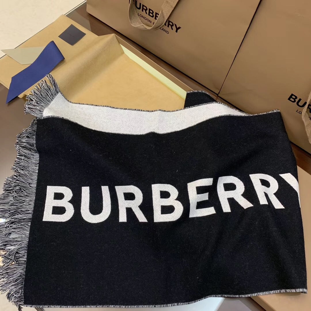 Logo Wool Scarf