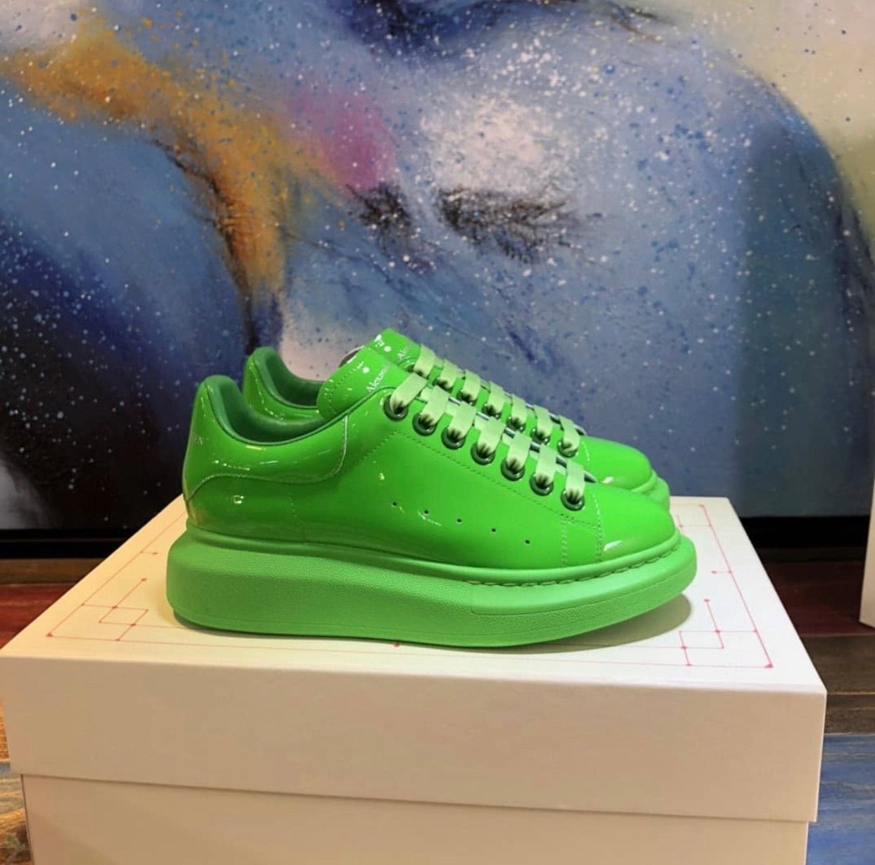 Oversized Sneaker Patent Ladies