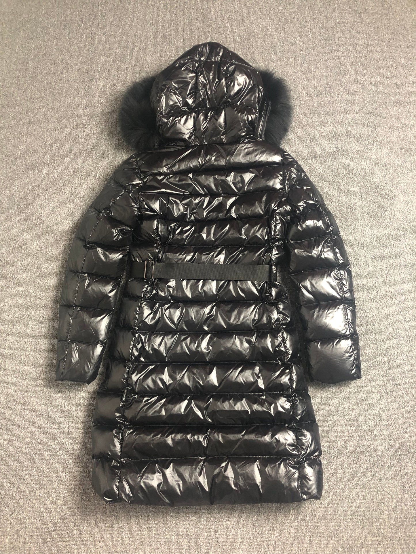 Black Fur Long Coat