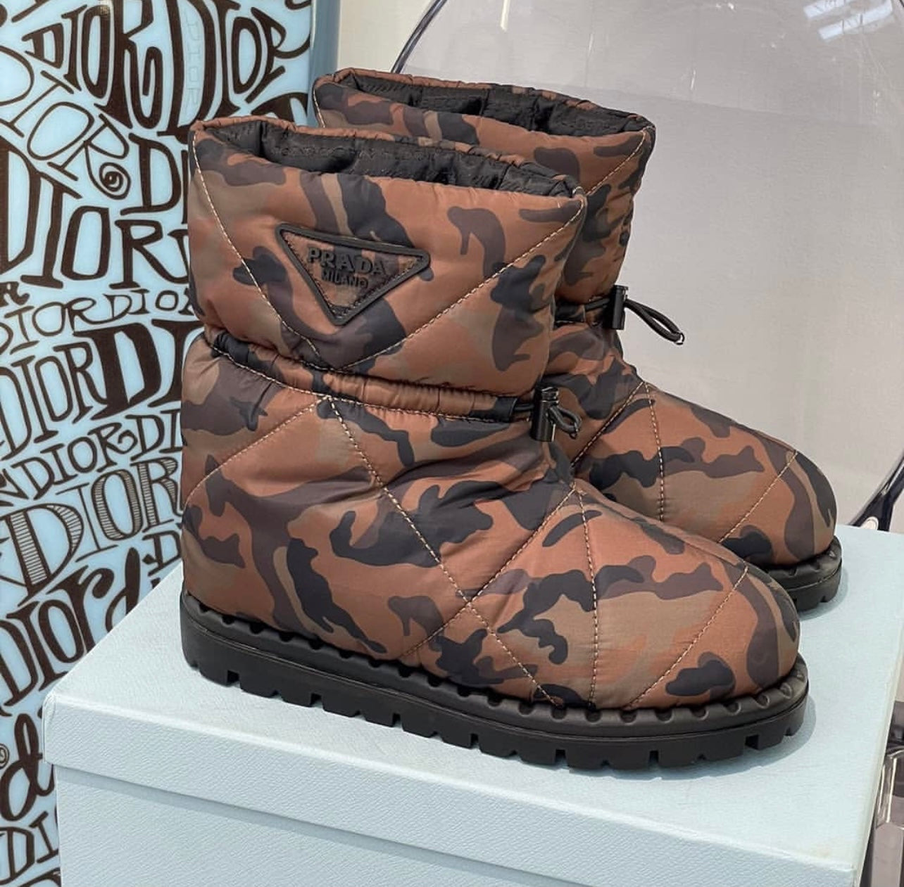 Padded Nylon Boots