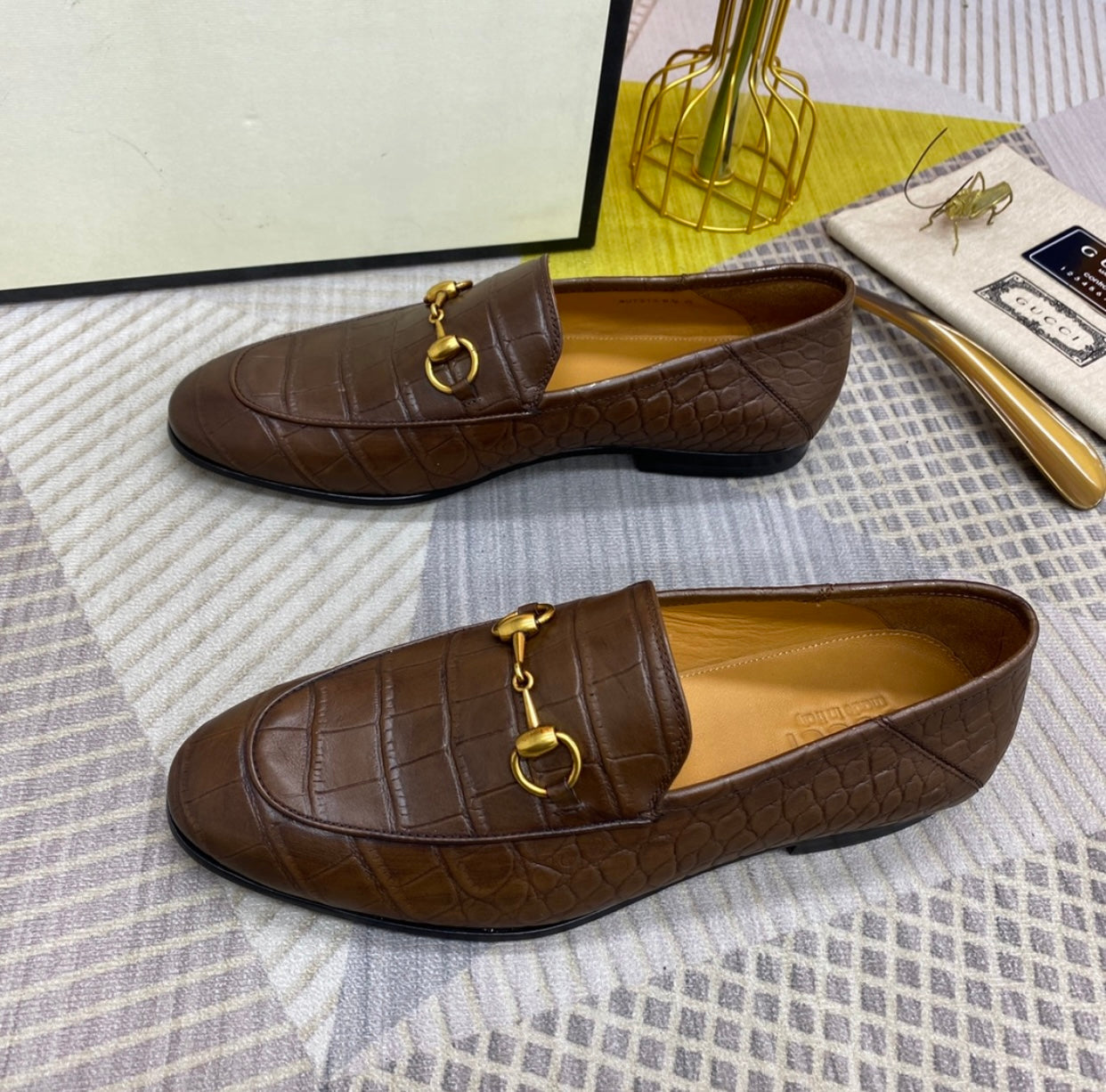 Embossed Loafers