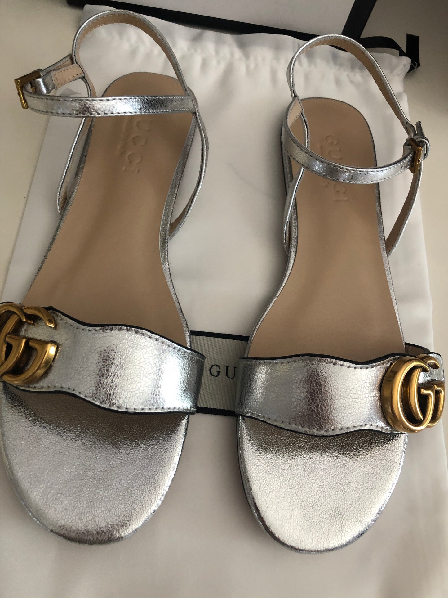 Leather Flat Sandals