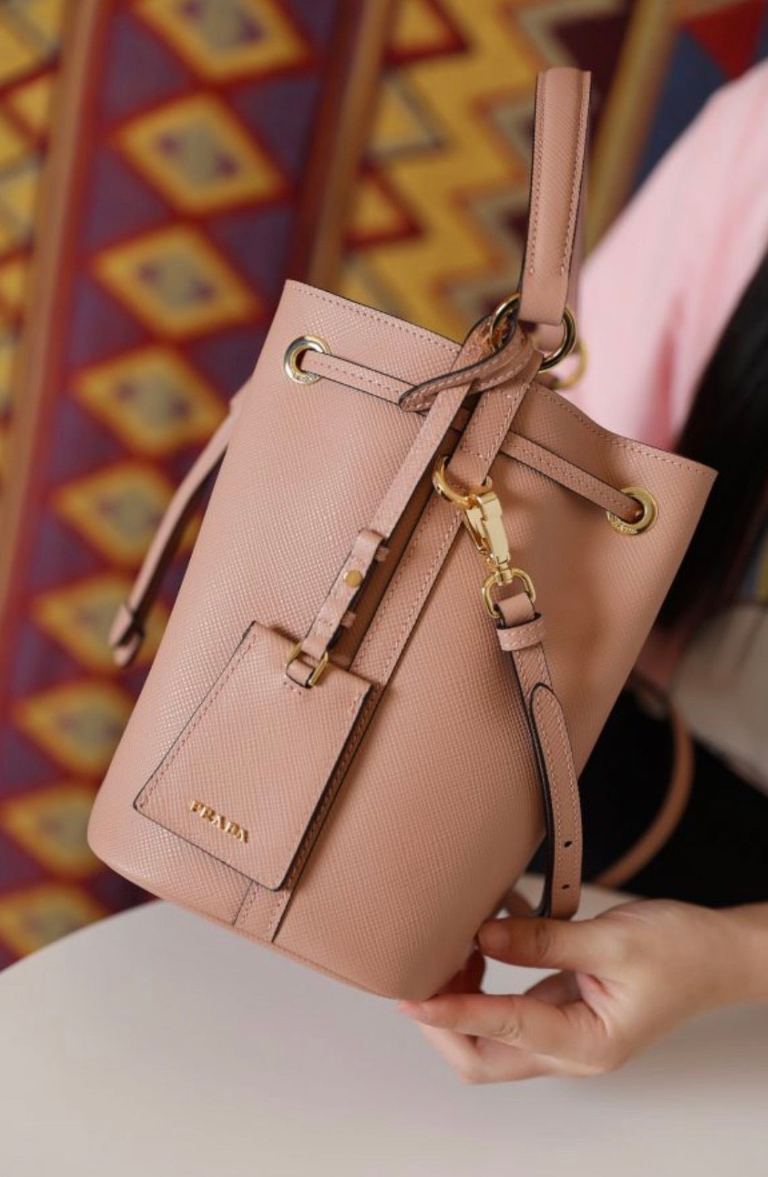 Leather Bucket Bag