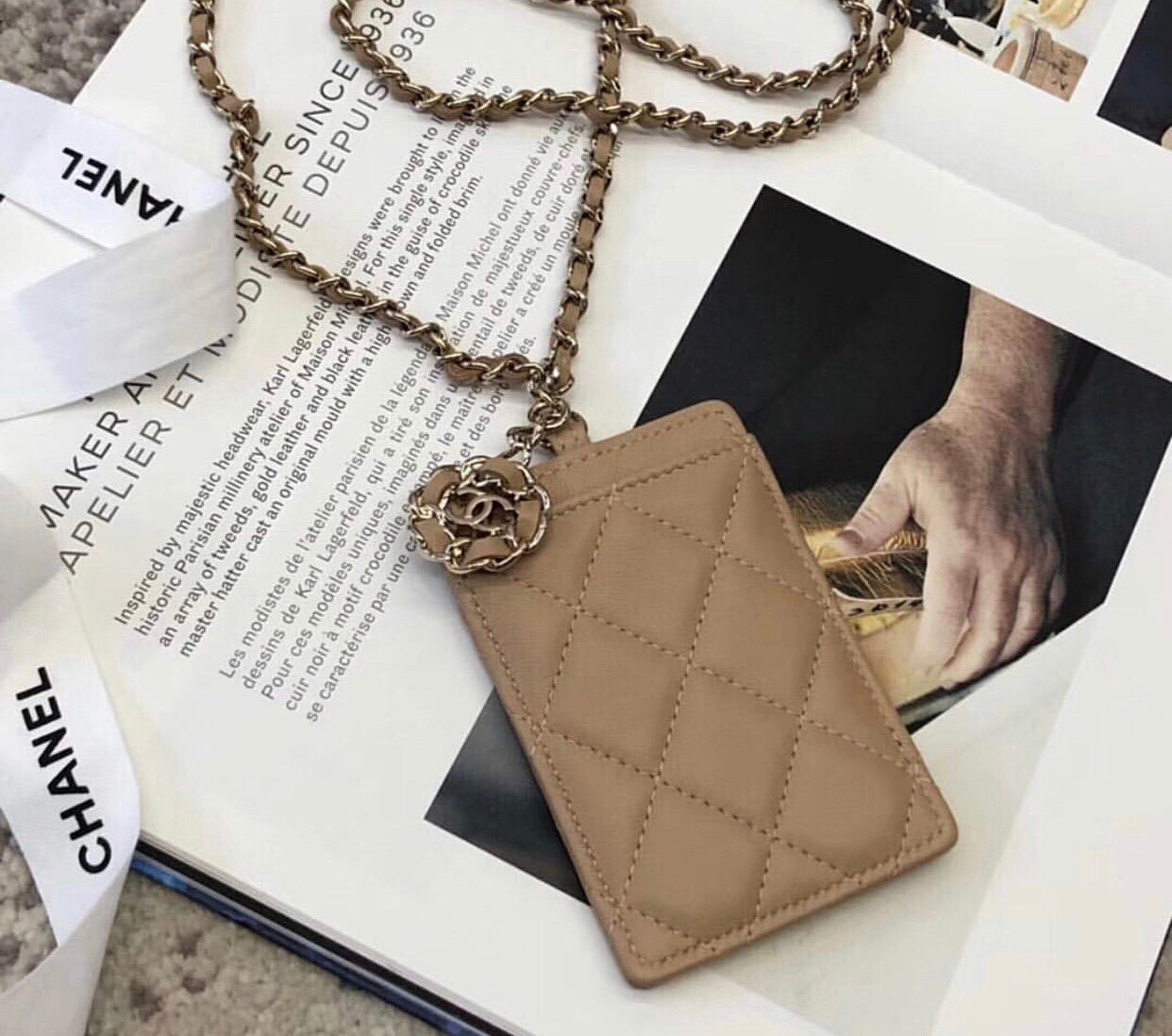 Lambskin Card Holder Lanyard