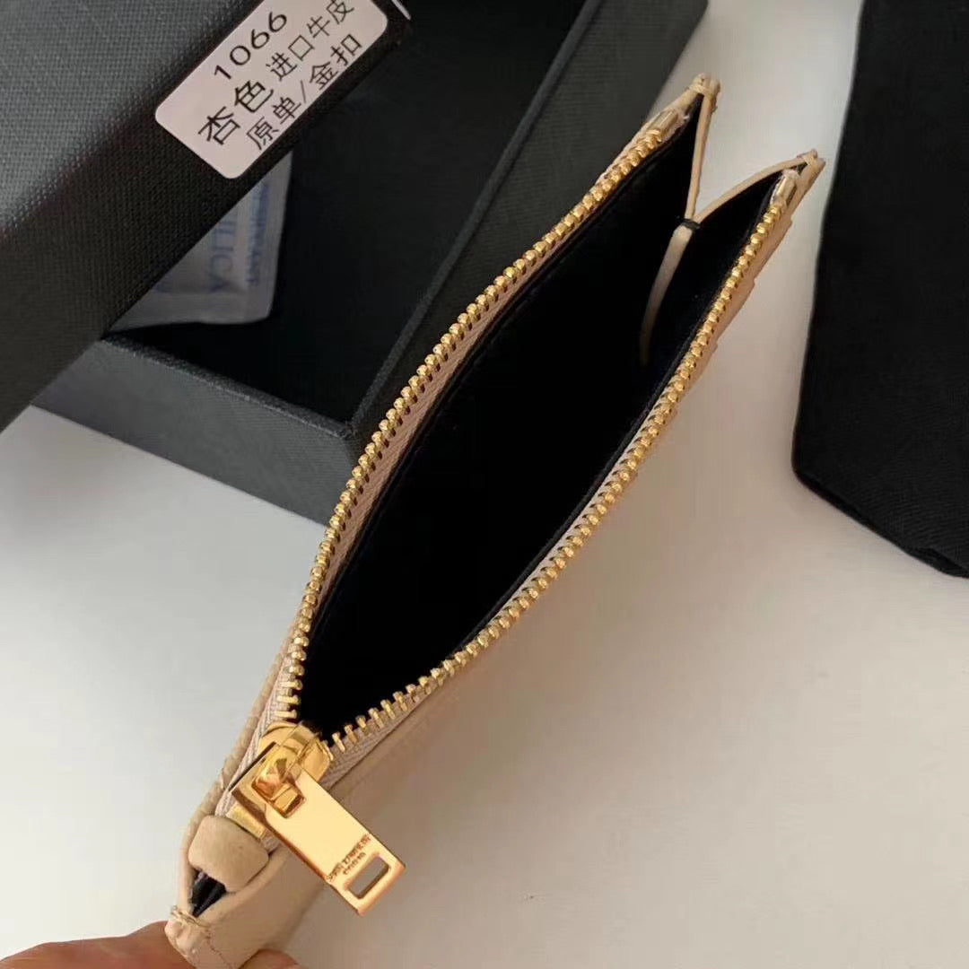 Monogram Zipped Card Holder