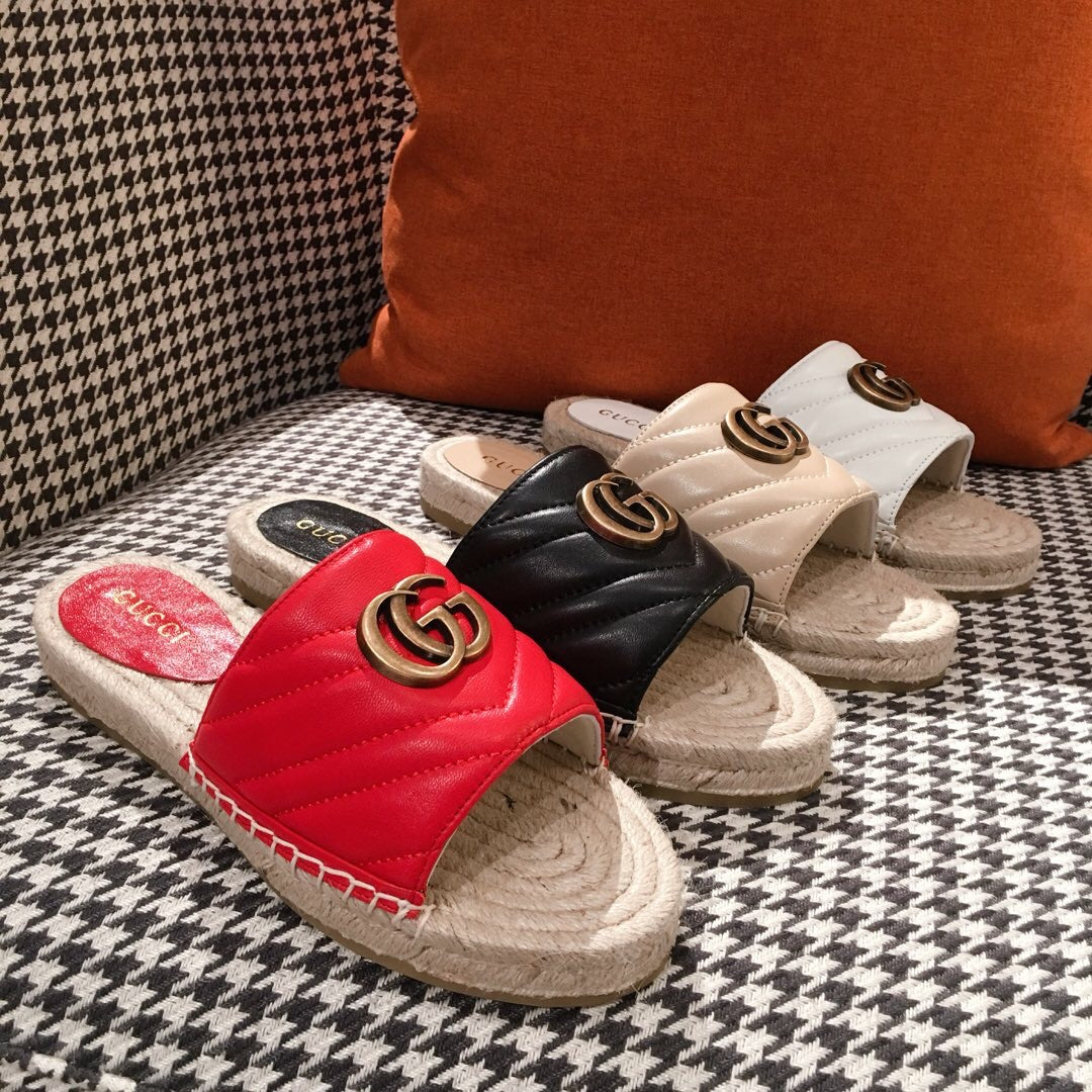 Leather Espadrille Sandals