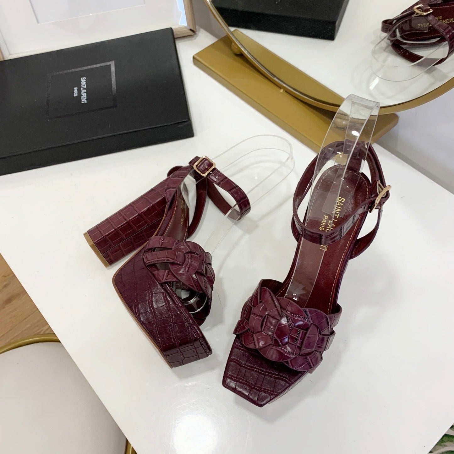 Tribute Embossed Sandals