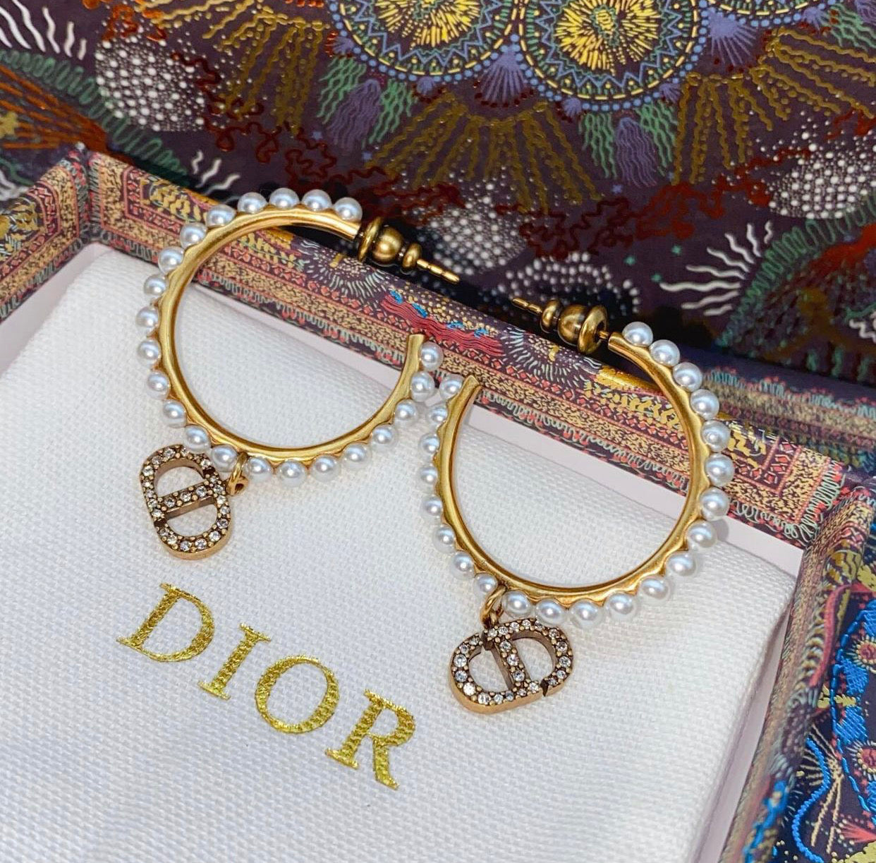 Pearl Hoop Earrings