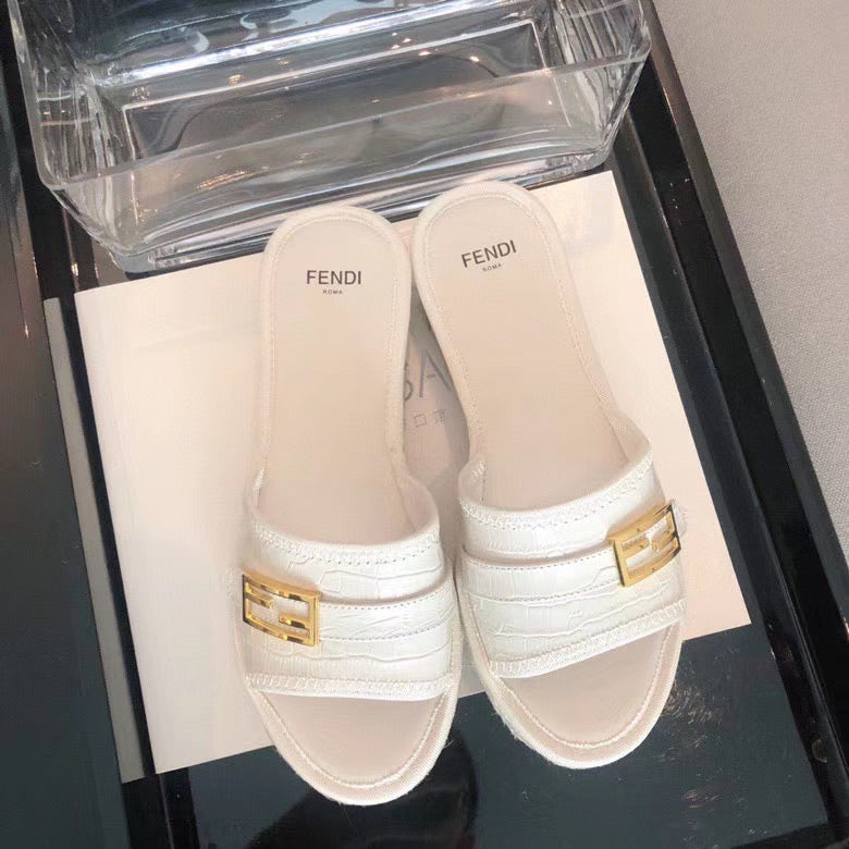 Logo Leather Espadrilles