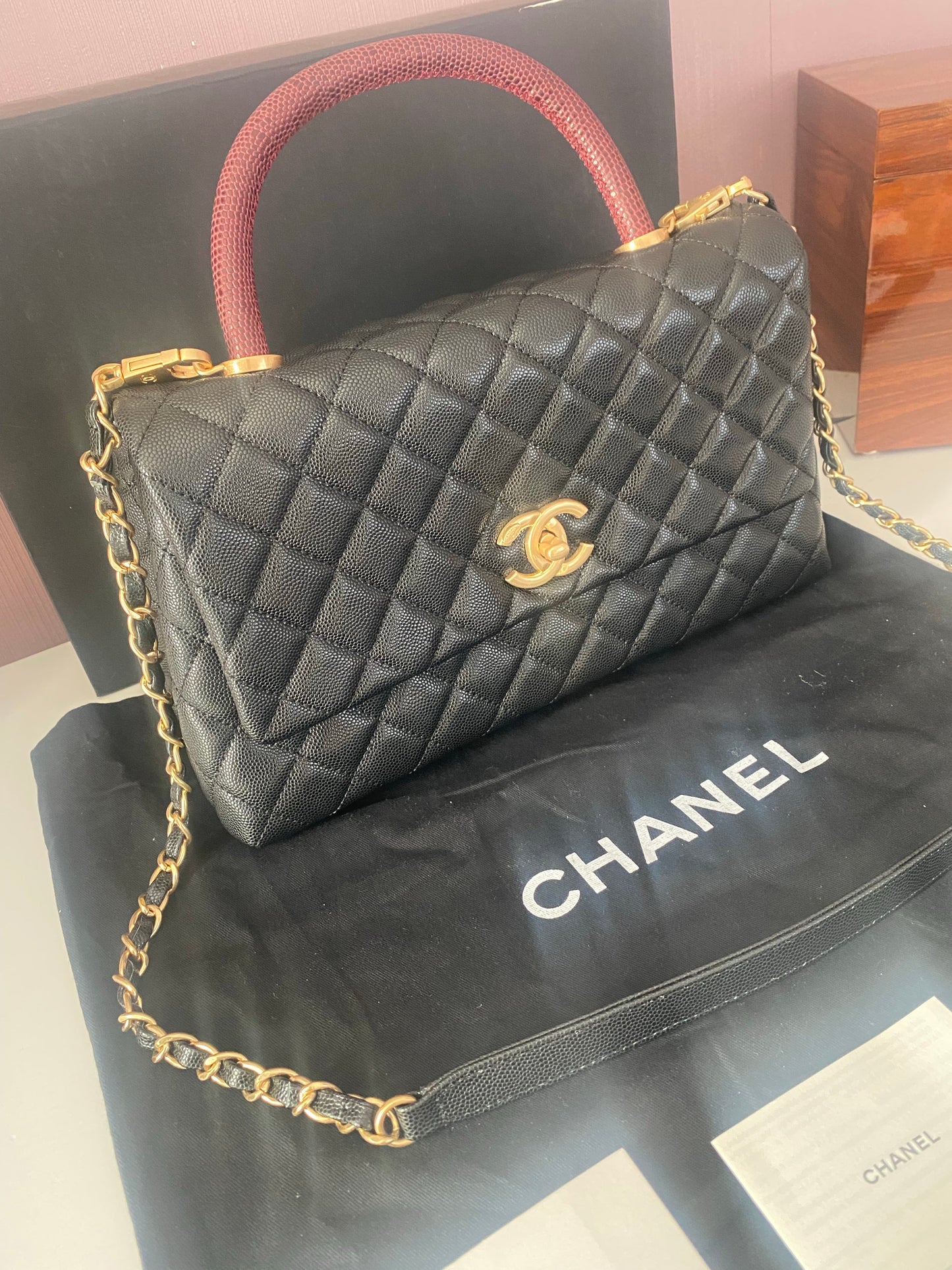 Top Handle Flap Bag