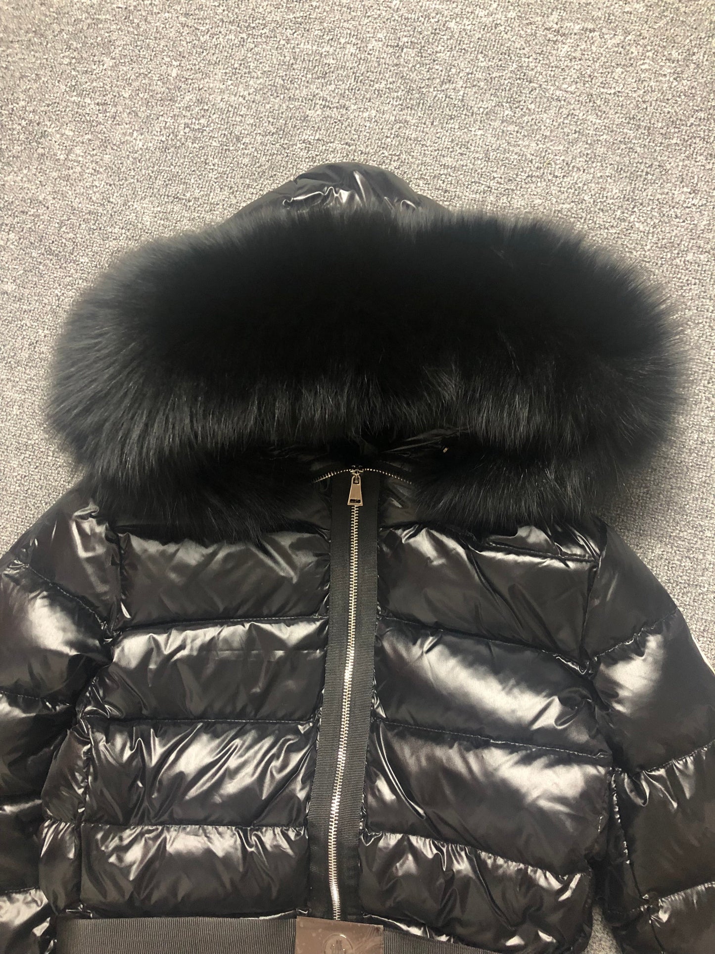 Black Fur Long Coat