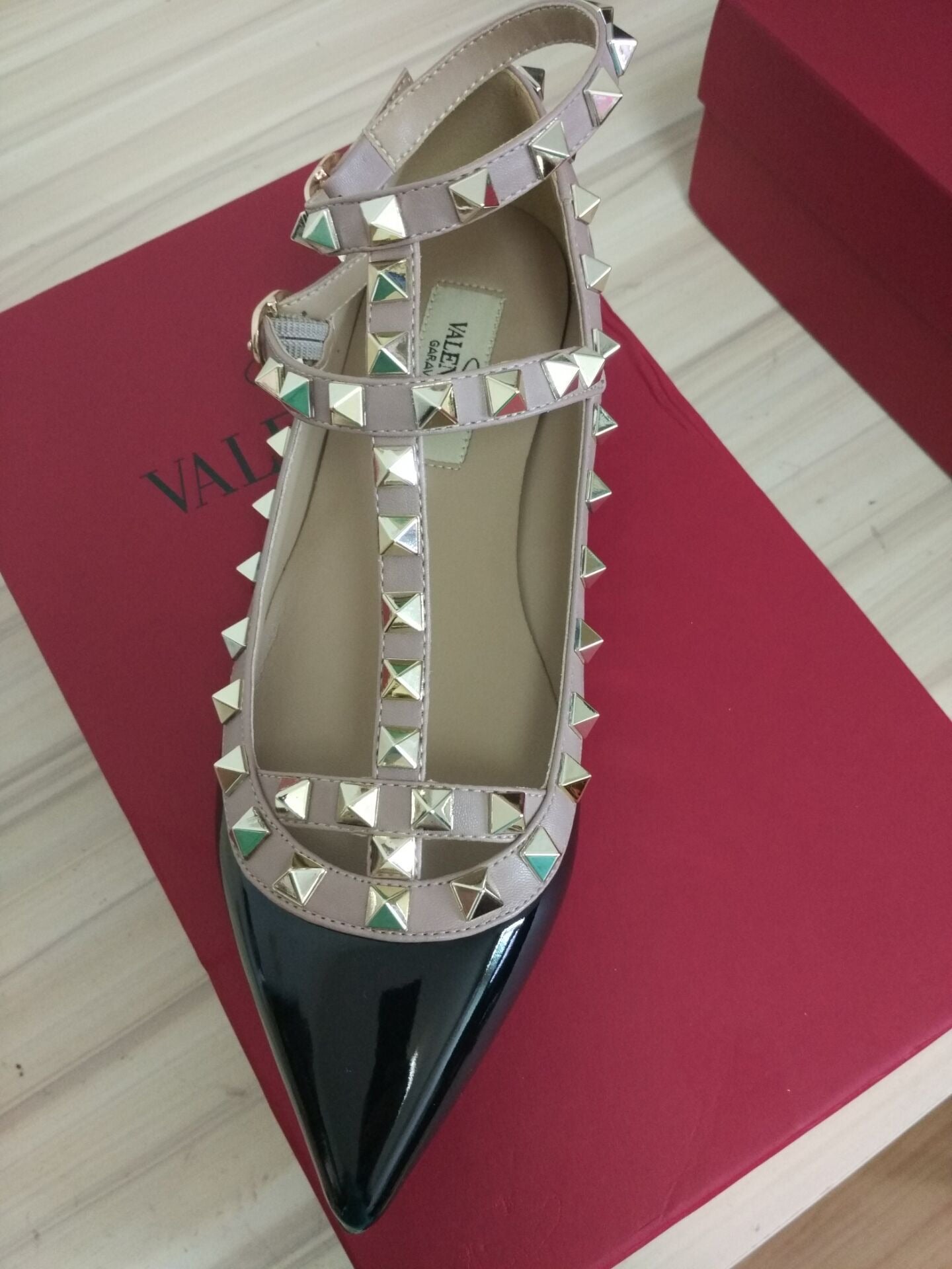 Rockstud Ballerina Flats