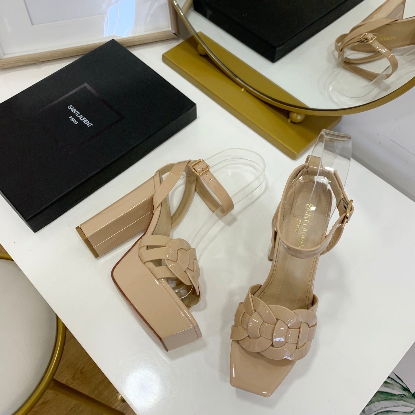 Tribute Patent Sandals
