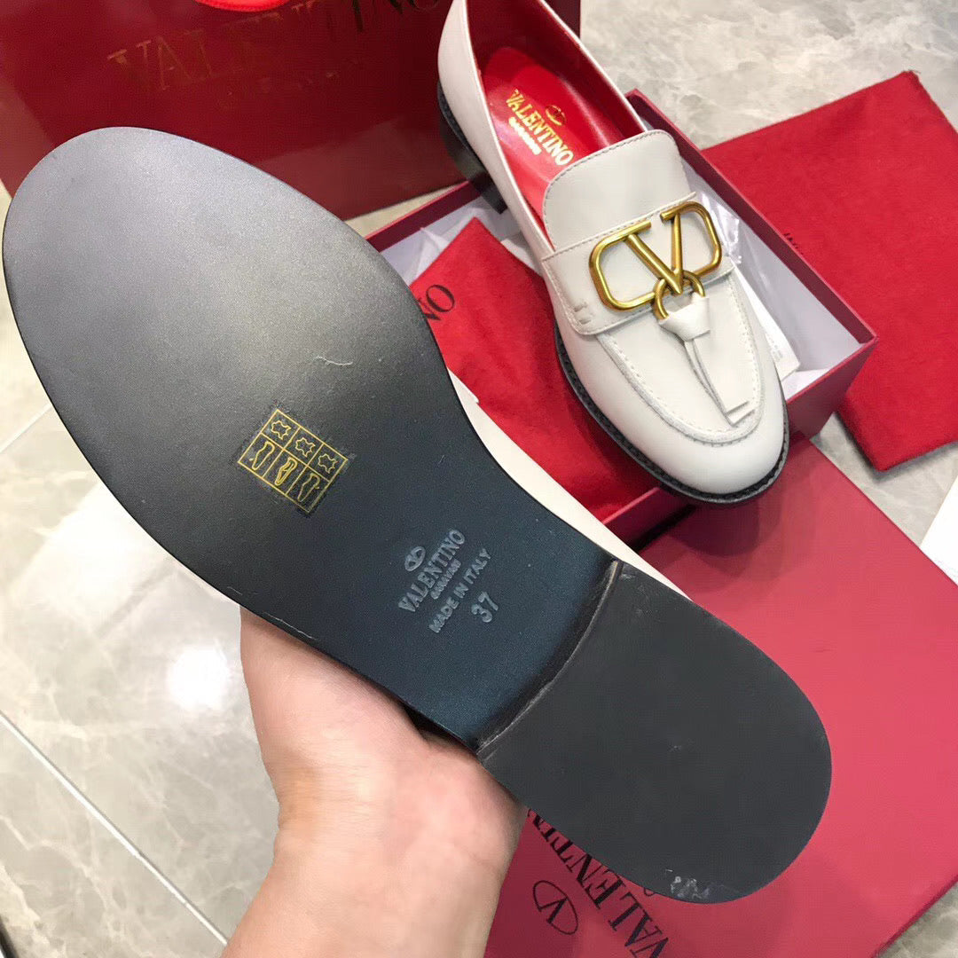 V Logo Loafers
