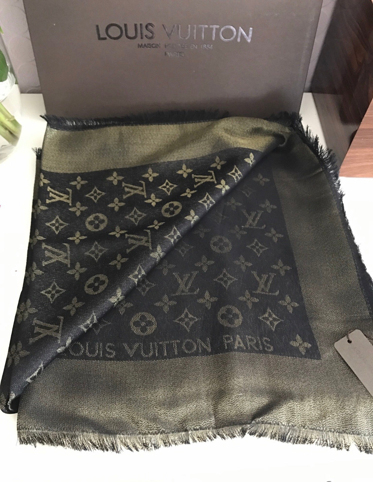 Monogram Shine Shawl