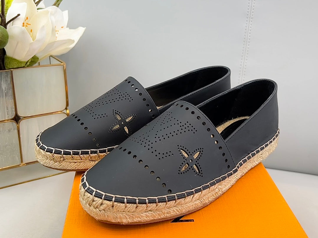 Leather Espadrilles