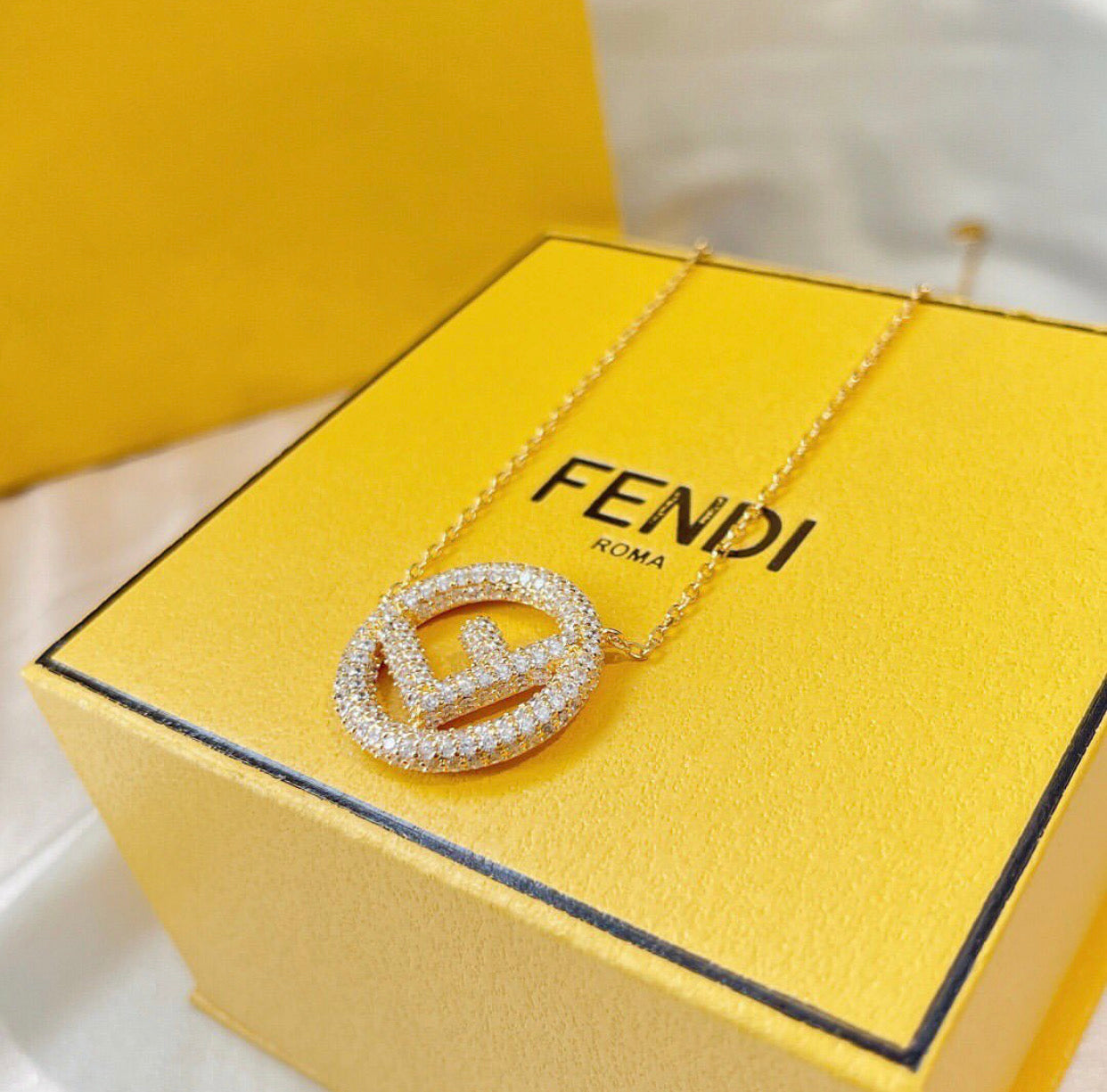F Logo Necklace