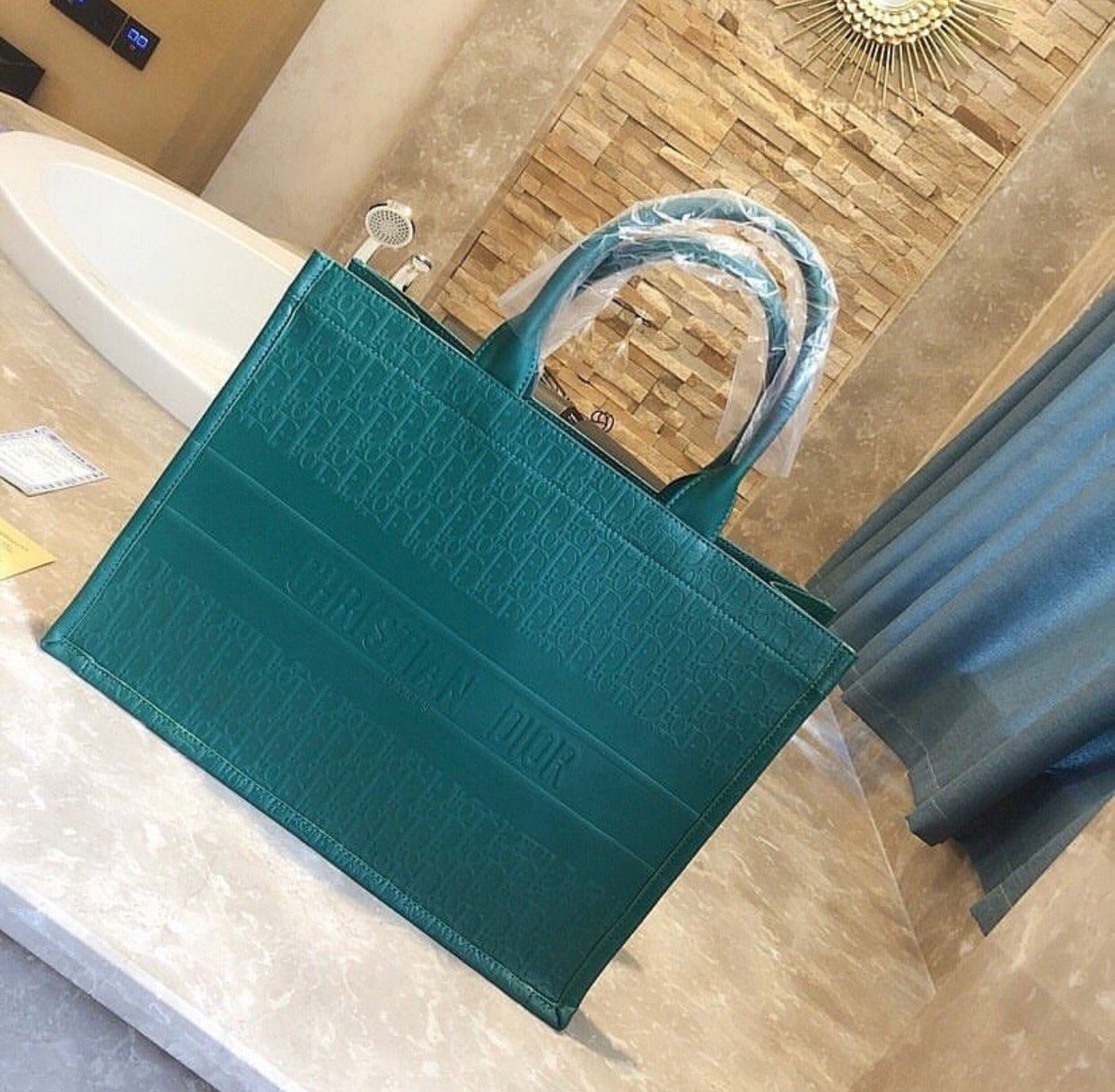 Leather Book Tote
