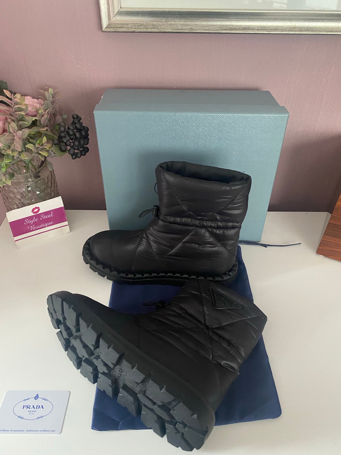 Padded Nylon Boots