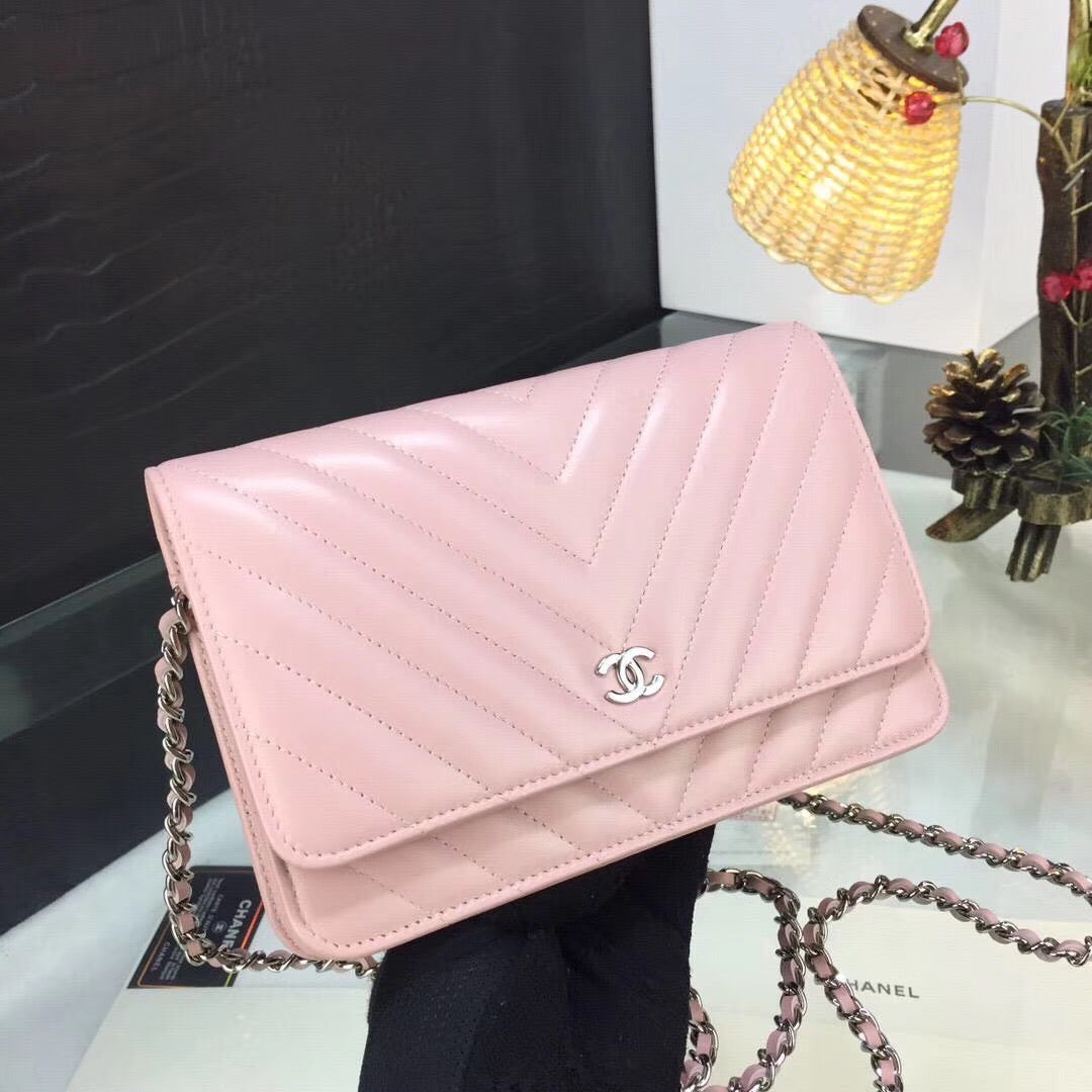 Chevron Lambskin Woc
