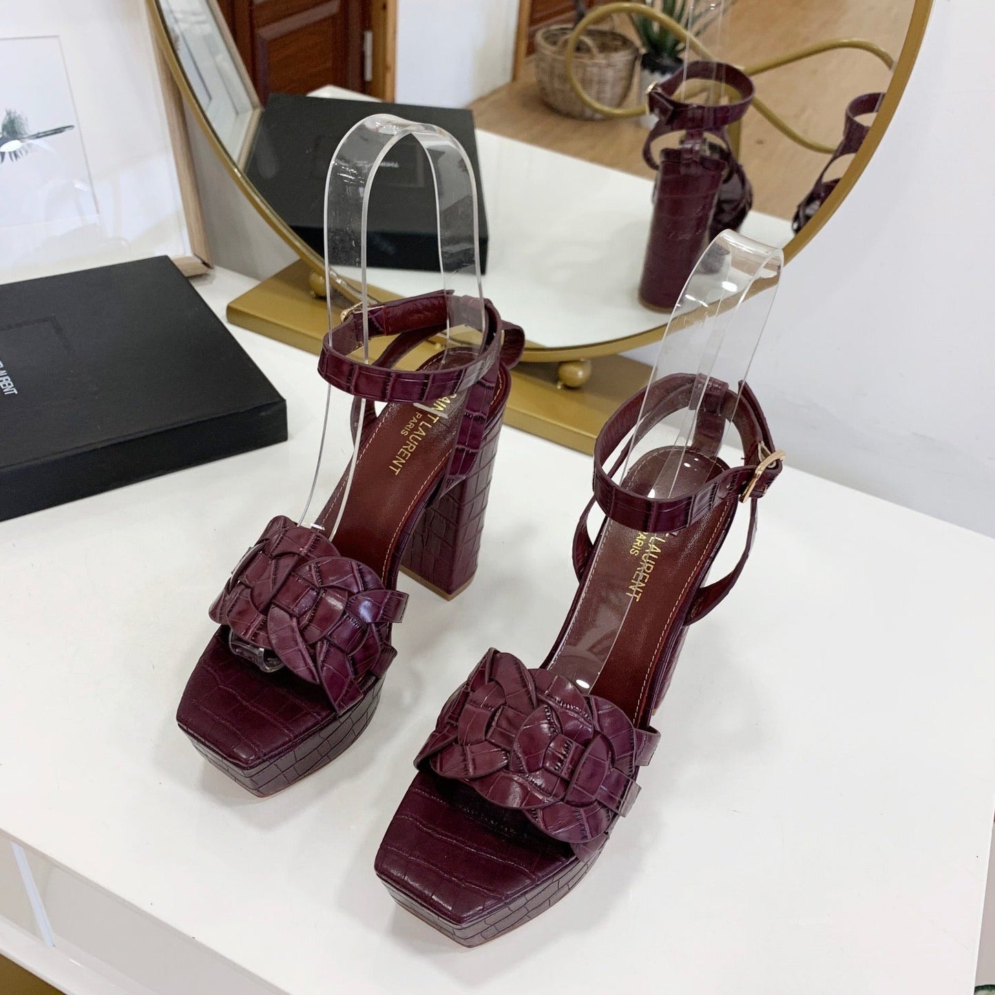 Tribute Embossed Sandals