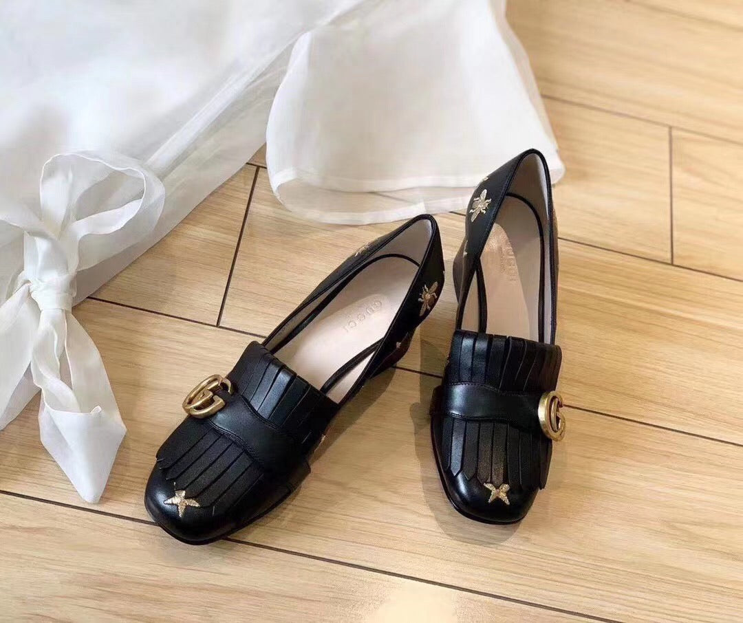 Embroidered Pumps