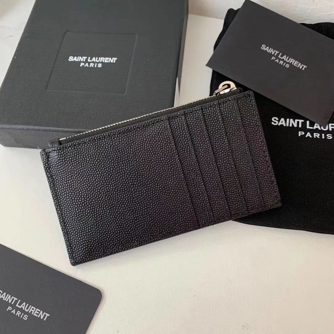 Monogram Zipped Card Holder