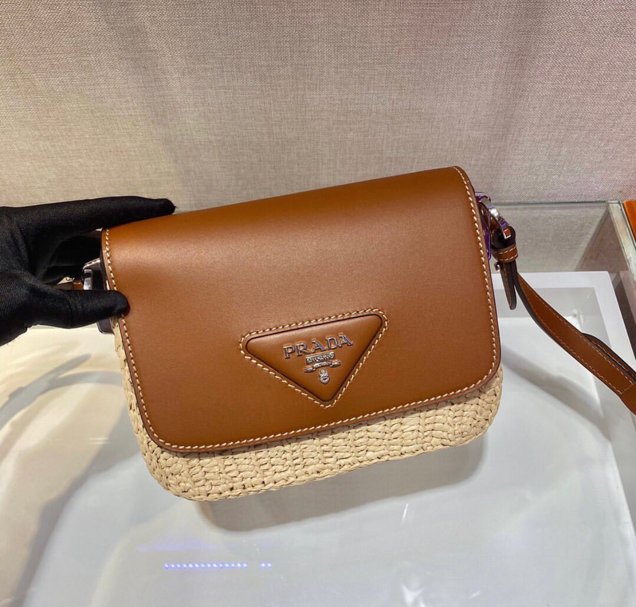 Raffia Shoulder Bag