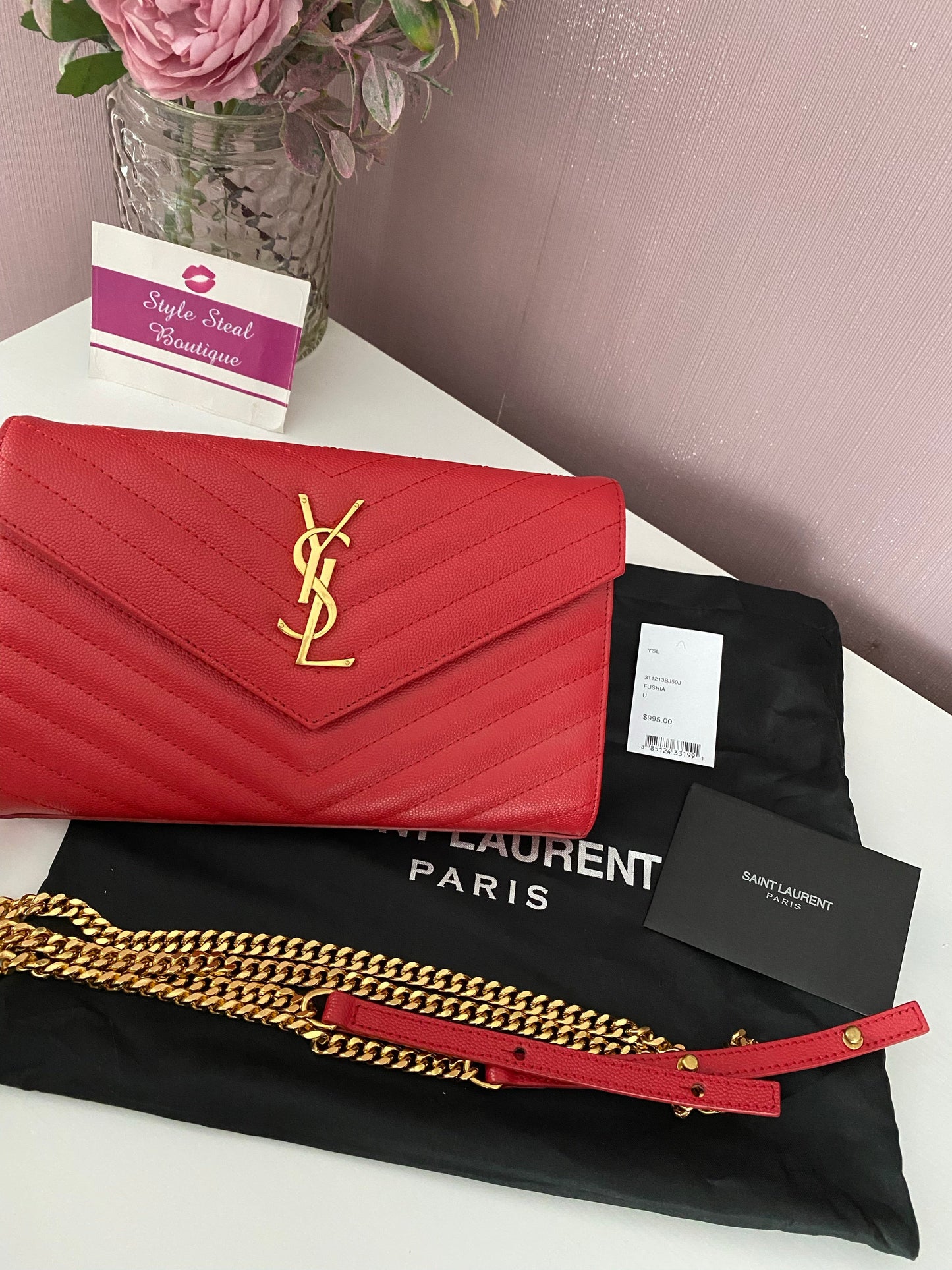 Monogram Chain Clutch