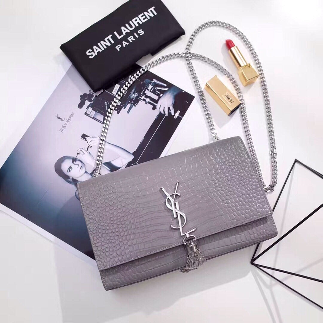 Kate Medium Embossed Tassel Bag