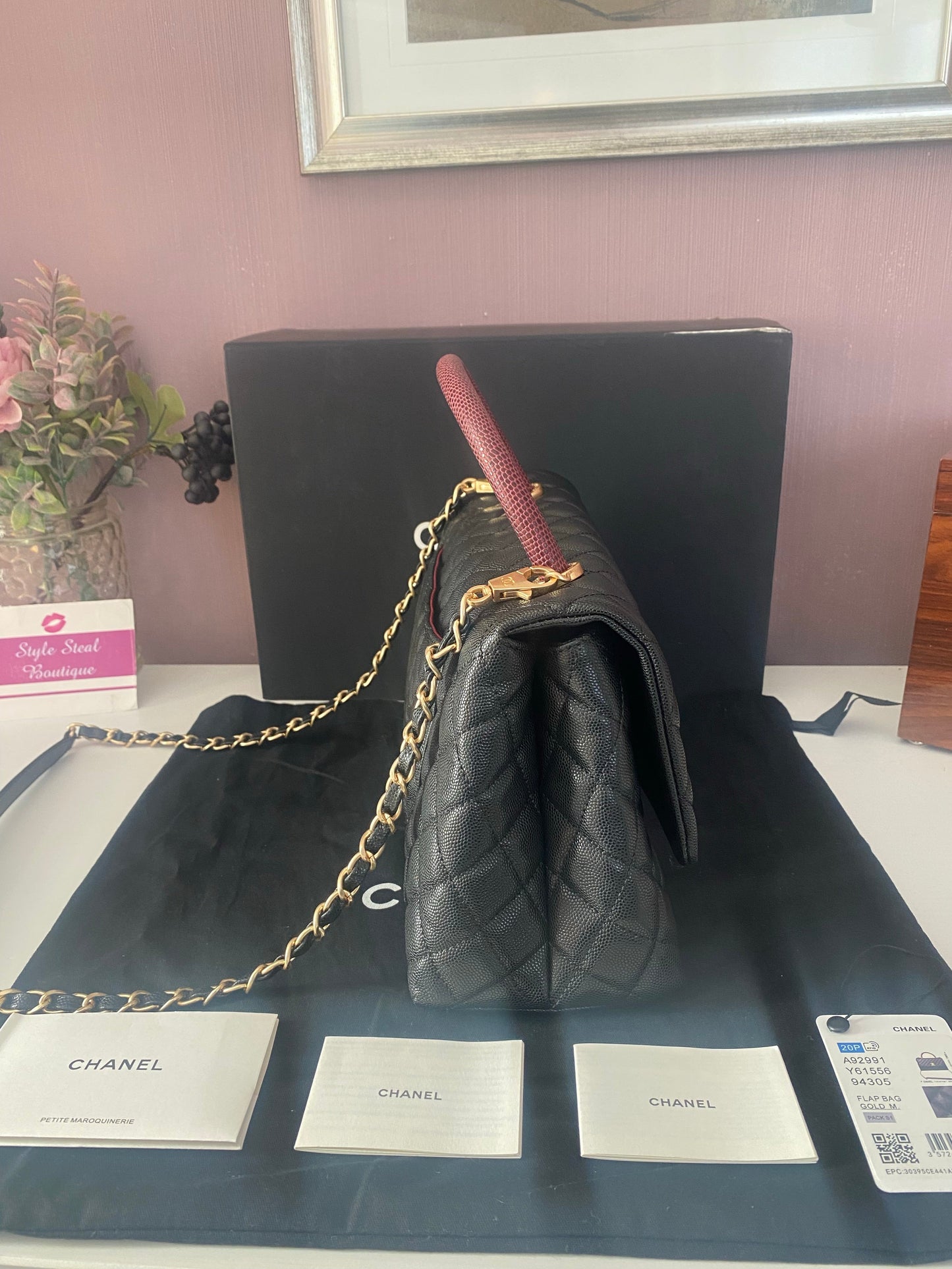 Top Handle Flap Bag
