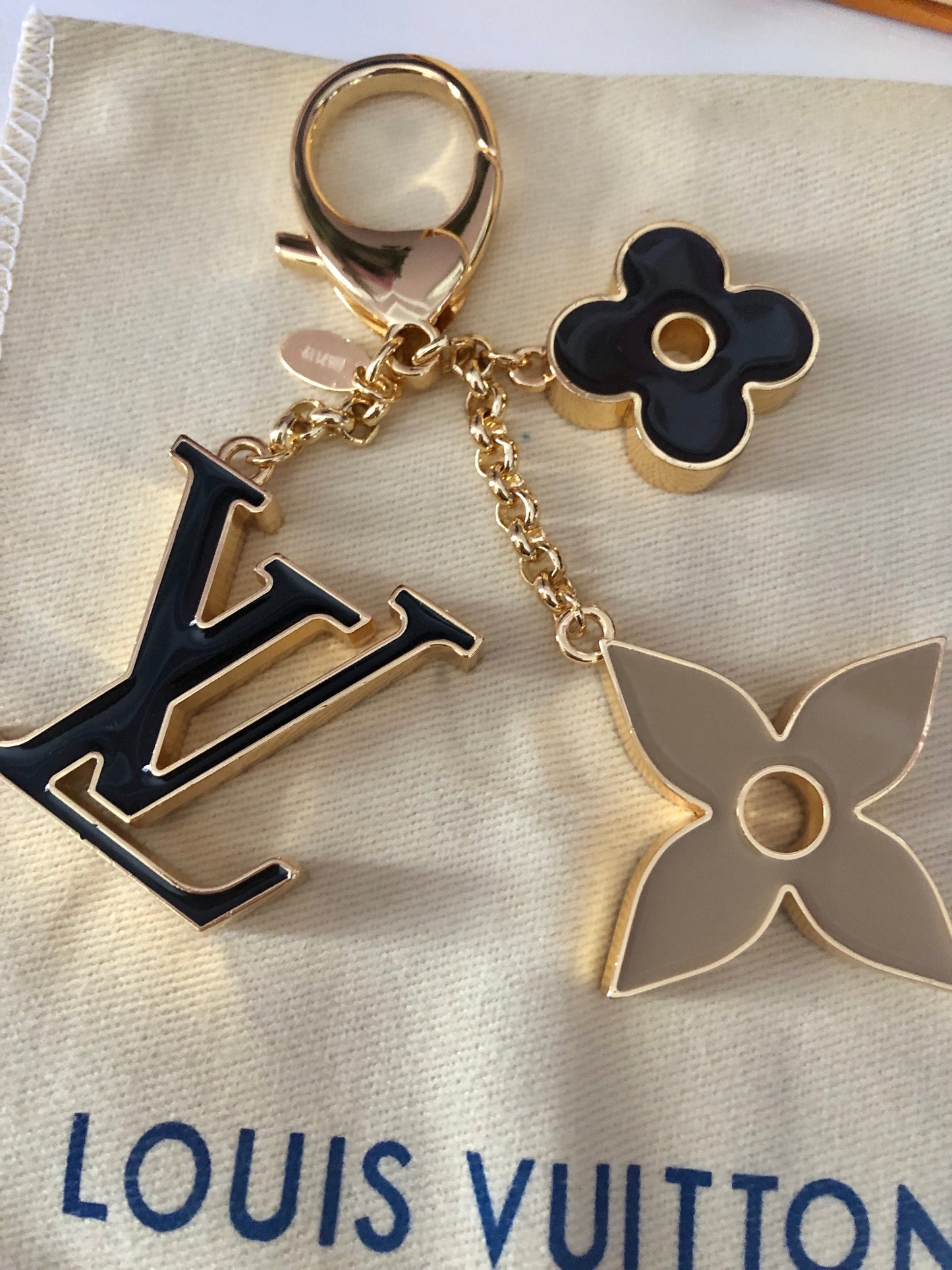 Fleur De Monogram Keychain