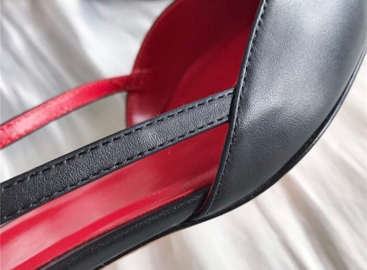 V Logo Slingback 4cm