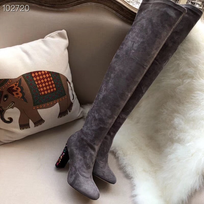 Jewelled Long Boots